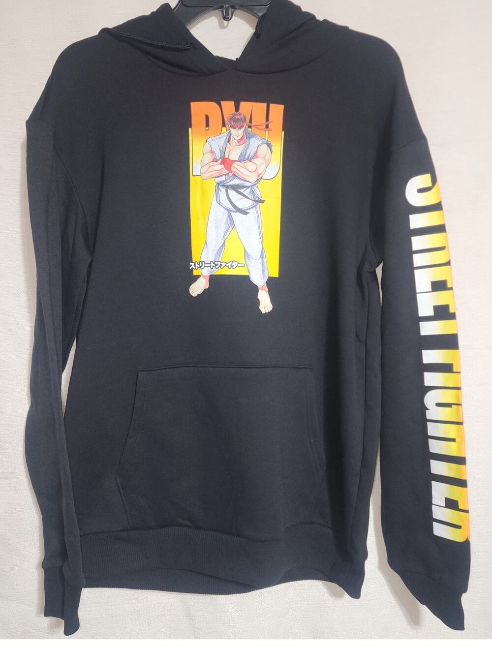 Street fighter Ryu black hoodie men's medium
